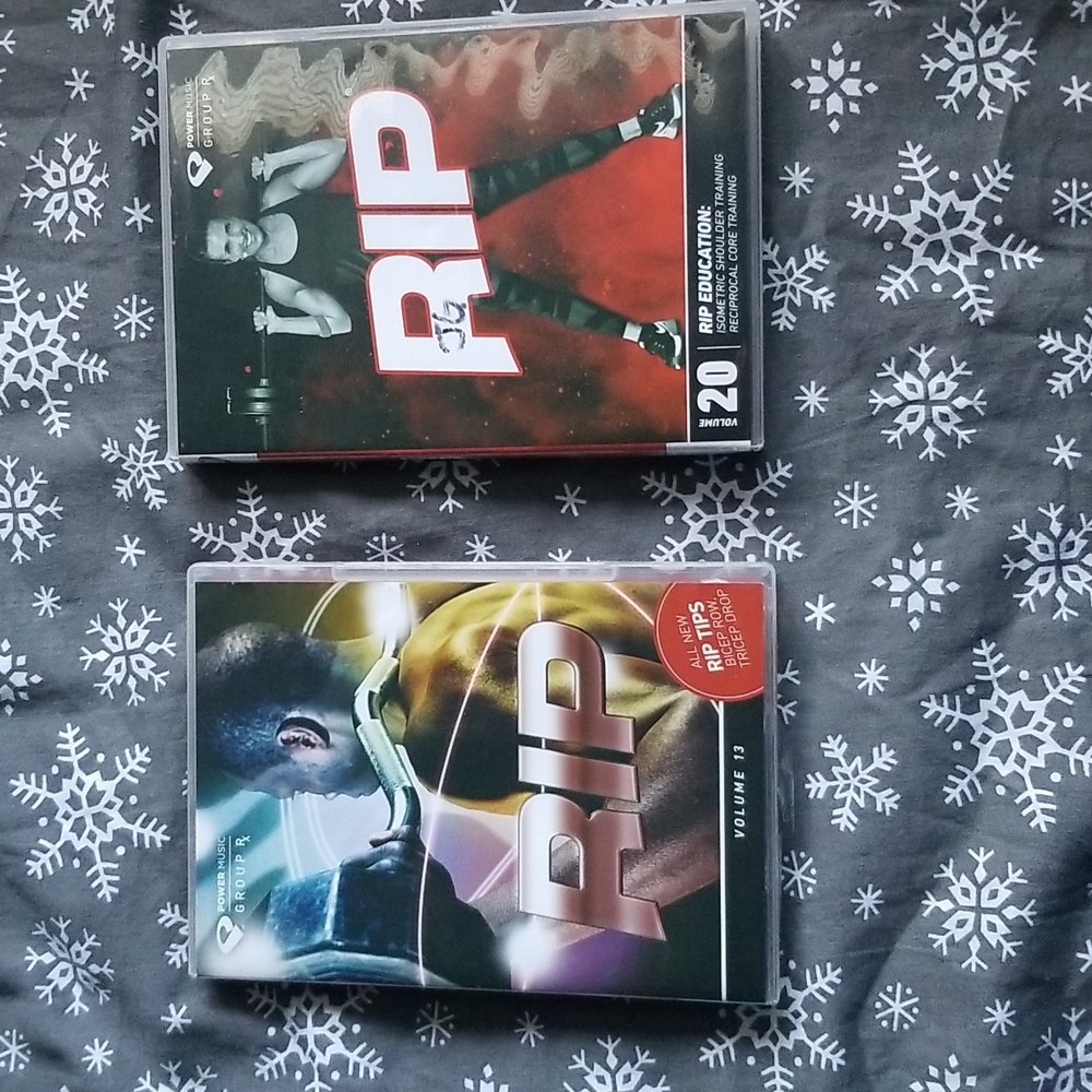 2 used Power Music RIP workouts with dvd/cd/booklet